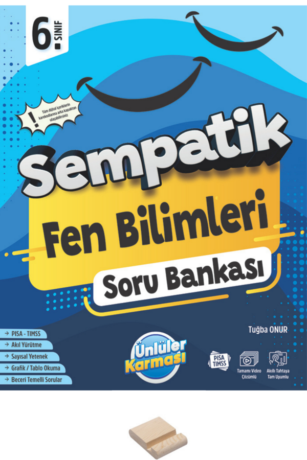 6. Sınıf Sempatik Fen Bilimleri Soru Bankası + Telefon Standı - Ünlüler Karması Yayınları - Image 1