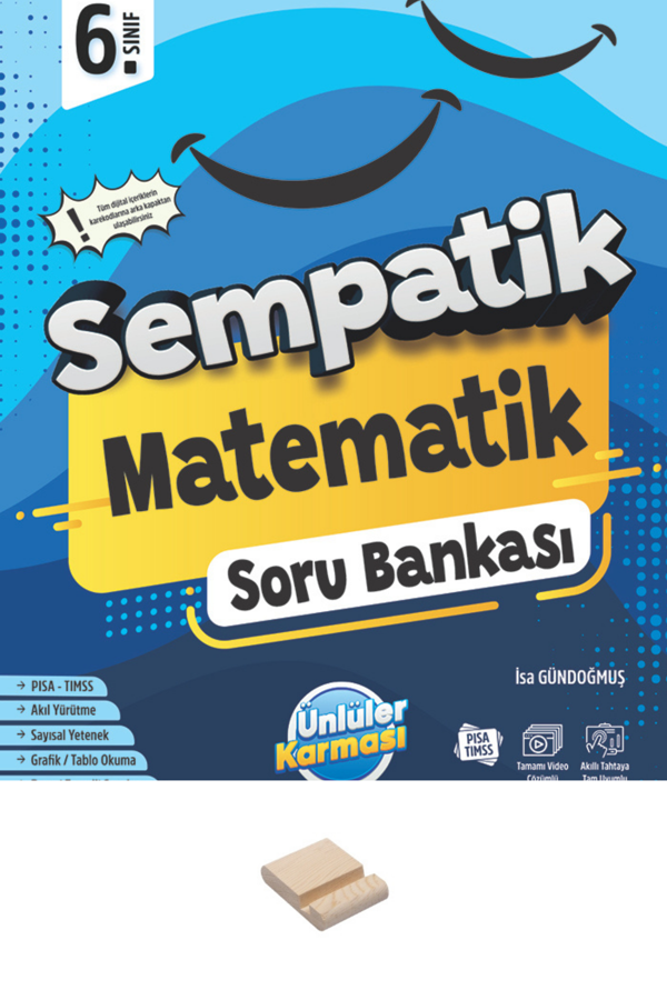 6. Sınıf Sempatik Matematik Soru Bankası + Telefon Standı - Ünlüler Karması Yayınları - Image 1