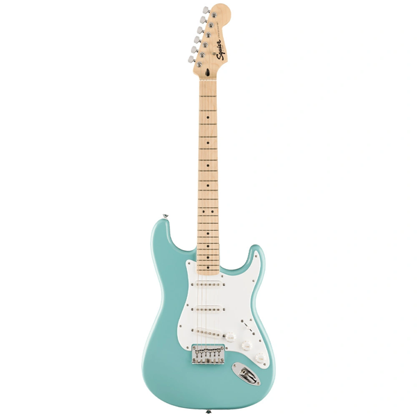 Squier Sonic Limited Edition Stratocaster Hard Tail Akçaağaç Klavye Tropical Turquoise Elektro Gitar - Image 1