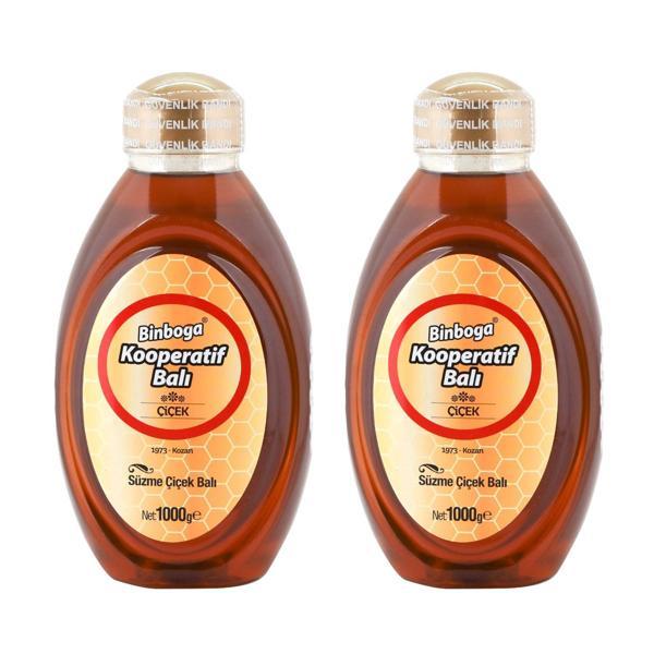 Binboğa Süzme Çiçek Balı 1 kg Pet x 2 Adet - Image 1