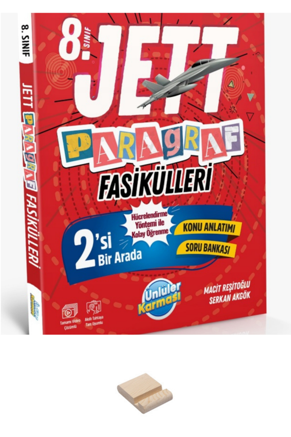 LGS 8. Sınıf JETT Paragraf Fasikülleri + Telefon Standı - Ünlüler Karması Yayınları - Image 1