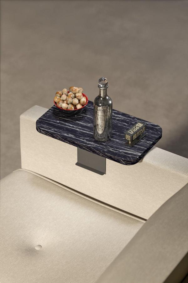 Yan Sehpa Ayarlanabilir Tepsi DİKDÖRTGEN Dekoratif Modern Yatay Dikey Koltuk Sehpası BENDİR - Image 1