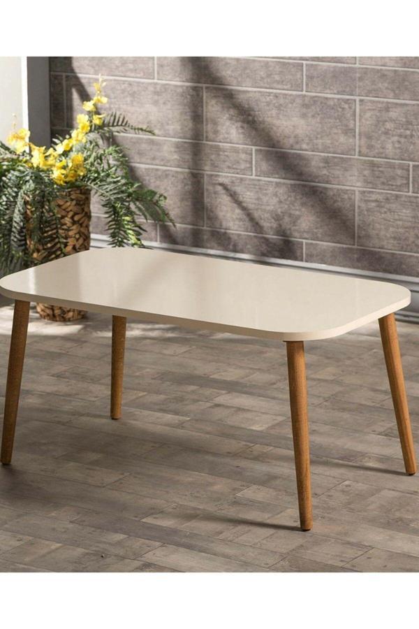 Zigon Sehpa Ve Orta Sehpa Kr Torna Krem Set 3008 - Image 1