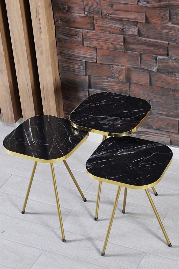 Zigon Sehpa Metal Ayak Kr. Altın Bendir - Image 1
