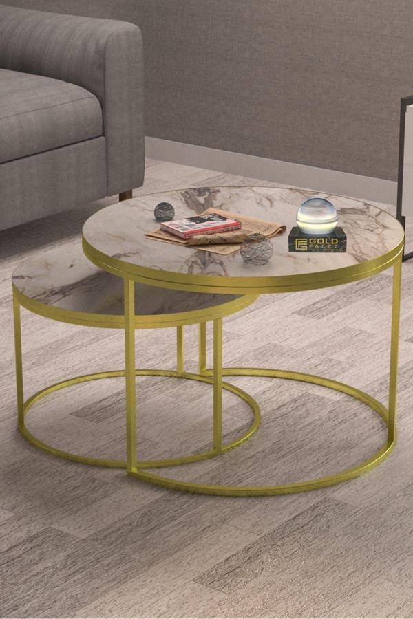 Orta Sehpa Ikili Lüx Specıal Gold Efes - Image 1