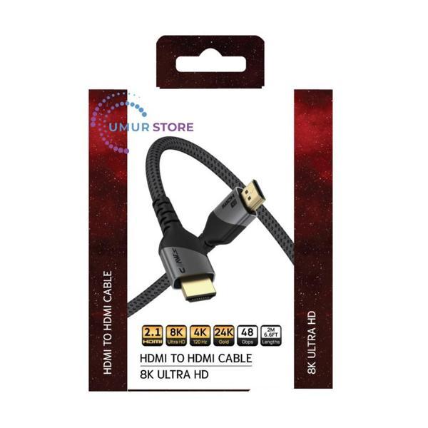 8K UHD HDMI 2.1 48 Gbps / 24K Gold / Alüminyum Gövdeli 8K 60Hz-4K 120Hz-2K 240HZ-FHD 240Hz Destekli  - Image 1