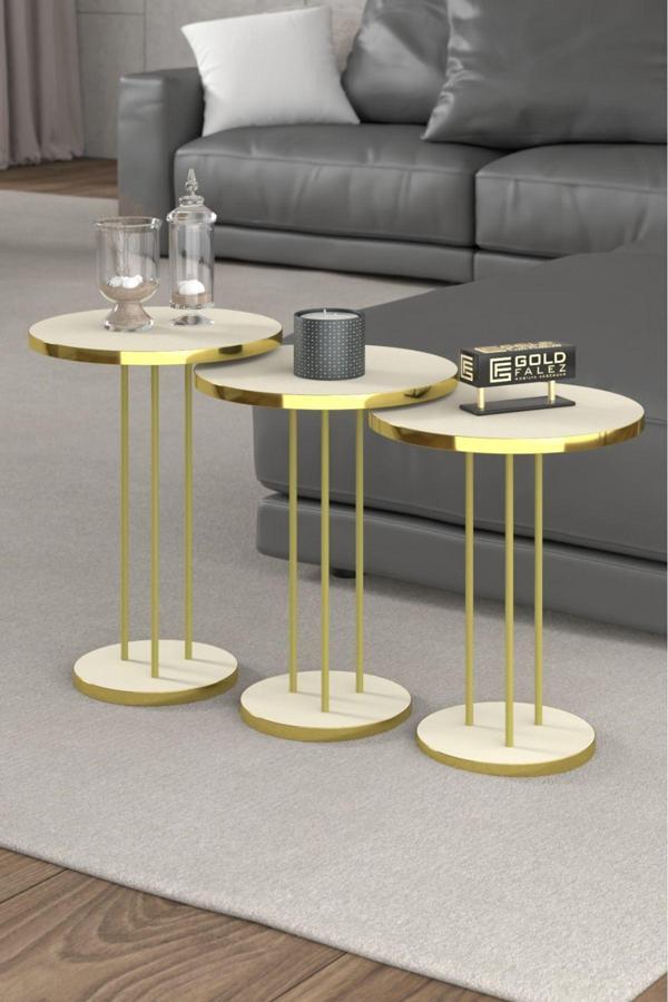 Zigon Sehpa Terra Gold Krem - Image 1