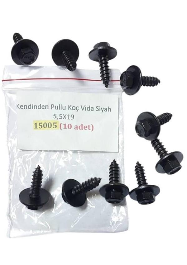 Kendinden Pullu Koç Vida Siyah 5,5X19 (10 ADET) 15005 - Image 1