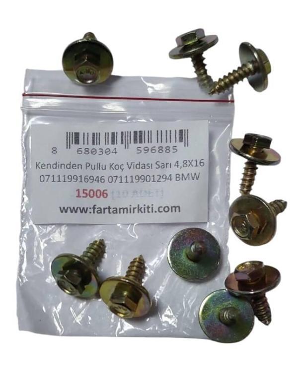 Kendinden Pullu Koç Vidası Sarı 4,8X16 071119916946 071119901294 BMW (10 ADET) 15006 - Image 1