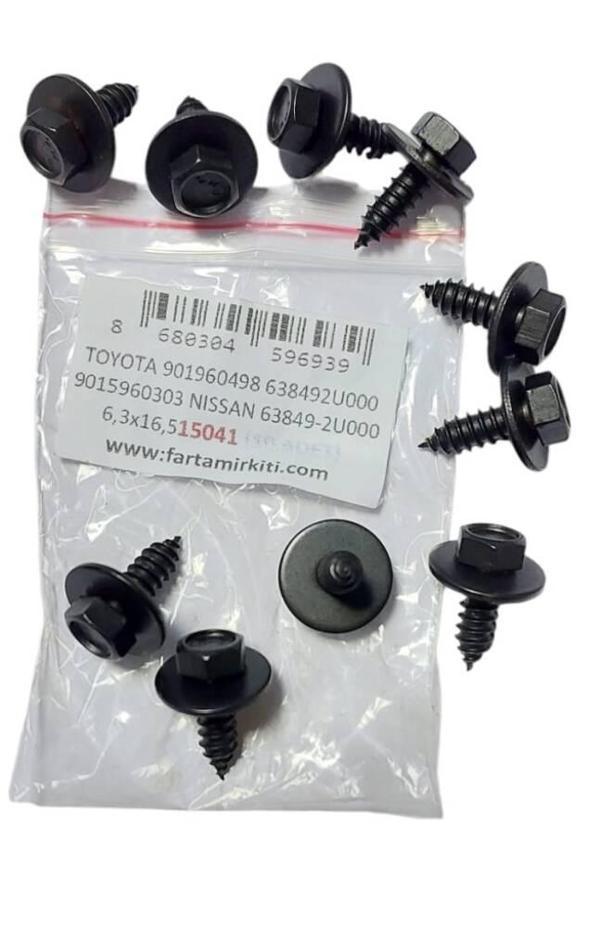 TOYOTA 901960498 638492U000 9015960303 NISSAN 63849-2U000 6,3x16,5 15041 MARKA İLE UYUMLU - Image 1