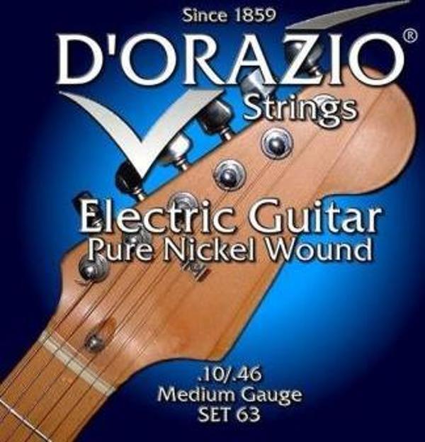 DORAZİO 63 PROFESYONEL İTHAL PURE NİKEL MEDIUM ELEKTRO GİTAR TELİ - Image 1