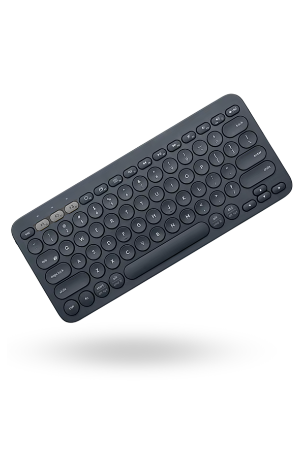 Büro Ev Ofis Bilgisayarı için Siyah Bluetooth Klavye - Image 1