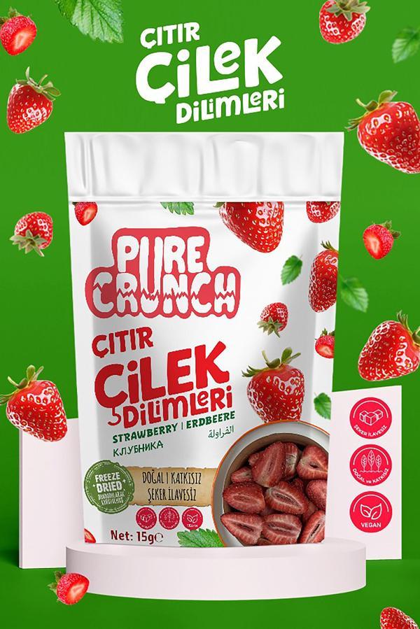 Dondurularak Kurutulmuş Çilek - 15 gr - Image 1