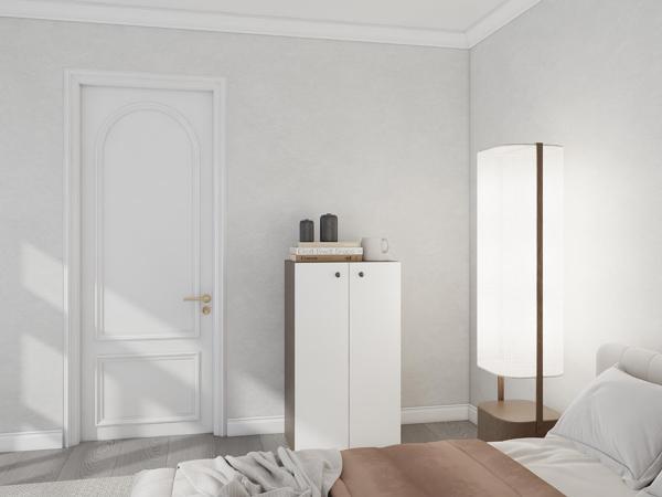 2 Kapaklı Çok Amaçlı Dolap Antrasit Meşe - Image 1