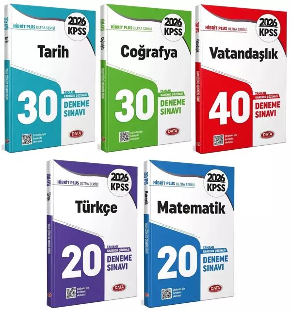 Data 2026 KPSS Genel Yetenek Genel Kültür Ultra 140 Deneme 5 li Set Data Yayınları - Data Yayınları - Image 1
