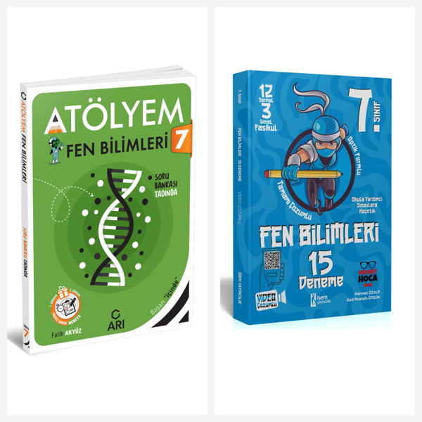 Arı 7. Sınıf Atölyem Fen Bilimleri + 15 Deneme Seti Arı ve İsem Yayınları - Arı Yayıncılık - Image 1