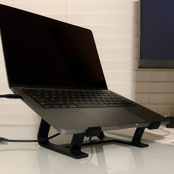 Ergonomik 3D Baskı Laptop Standı – Masaüstü Bilgisayar Yükseltici - Image 1