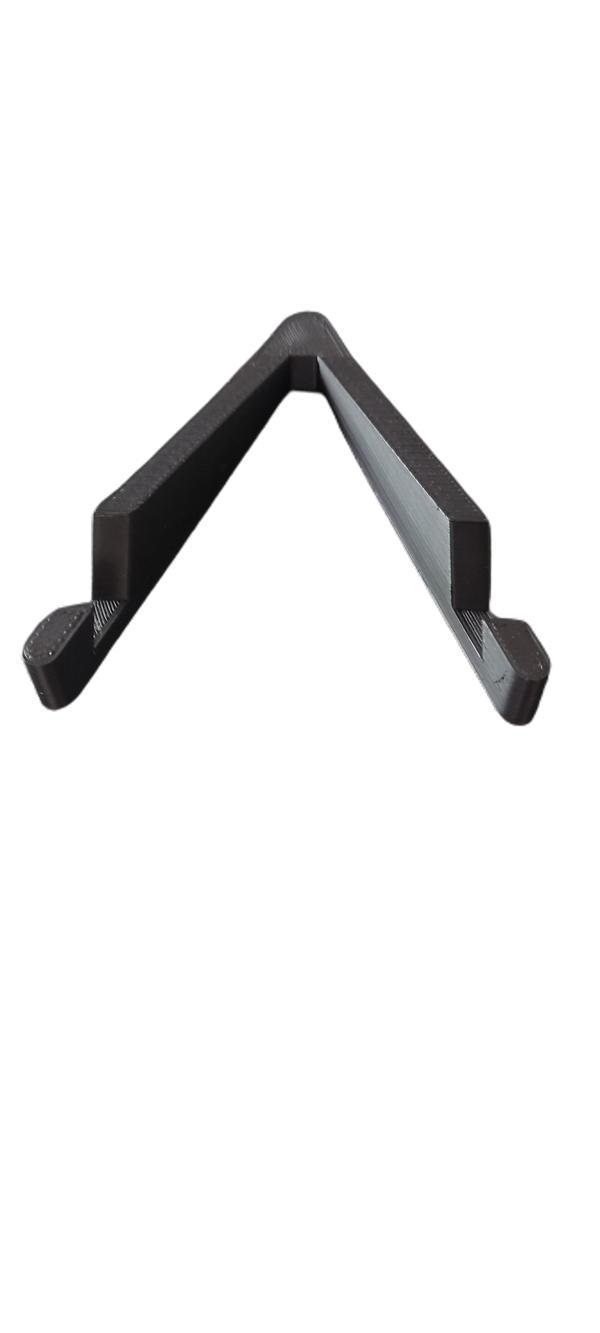3D Baskı Telefon ve Tablet Standı - Masaüstü Uyumlu Siyah Renk - Image 1