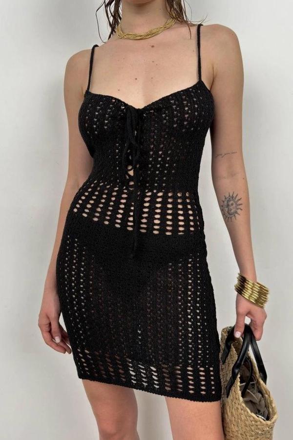 Mini Örgü Elbise - Image 1