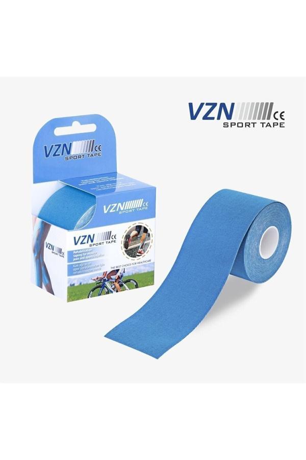 Sport Tape Mavi Renk Kinezyo Sporcu Bandı Ağrı Bandı 5 Metre X 5 Cm - Image 1