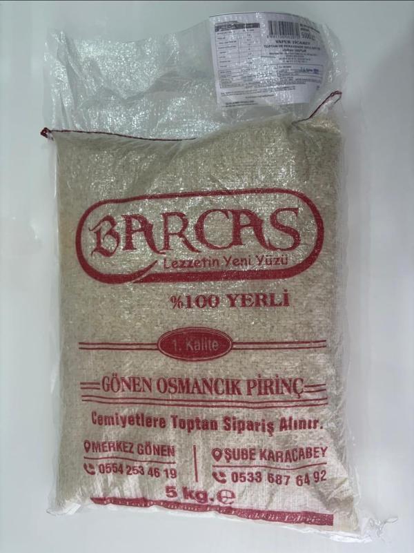 BARCAS 5 KG GÖNEN OSMANCIK PİRİNÇ - Image 1