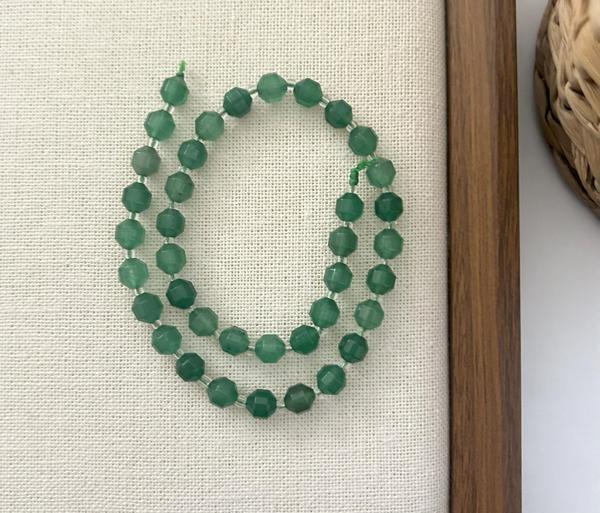 ELMAS KESİM AVENTURİN 8MM DOĞAL TAŞ DİZİ- YÜKSEK KALİTELİ DOĞAL TAŞ - Image 1