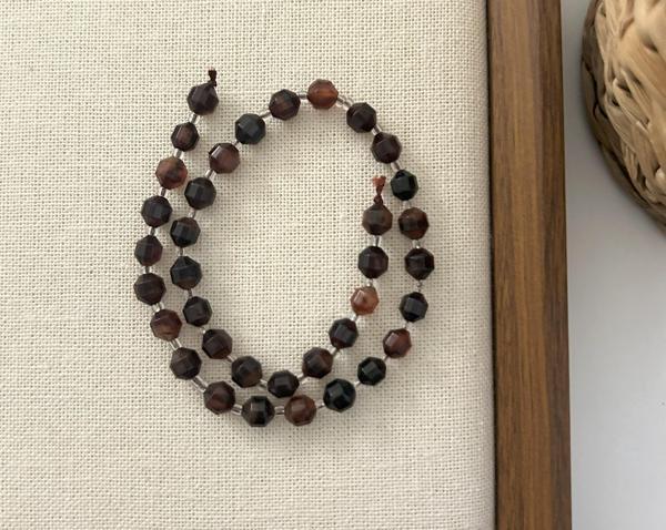 ELMAS KESİM LAL GARNET 8MM DOĞAL TAŞ DİZİ- YÜKSEK KALİTELİ DOĞAL TAŞ - Image 1