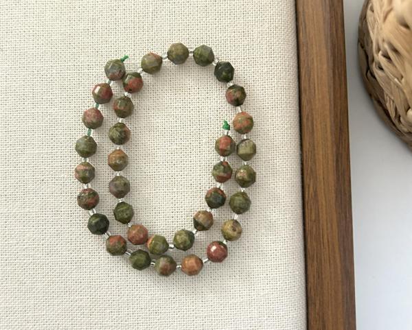 ELMAS KESİM AMETİST 8MM DOĞAL TAŞ DİZİ- YÜKSEK KALİTELİ DOĞAL TAŞ - Image 1