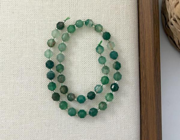 ELMAS KESİM AKİK 8MM DOĞAL TAŞ DİZİ- YÜKSEK KALİTELİ DOĞAL TAŞ - Image 1