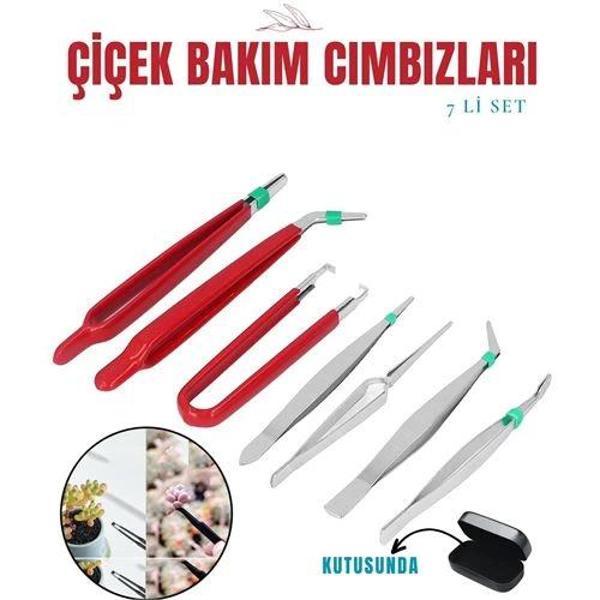Turk Çiçek Bakım Kutulu Cımbız Seti - Image 1