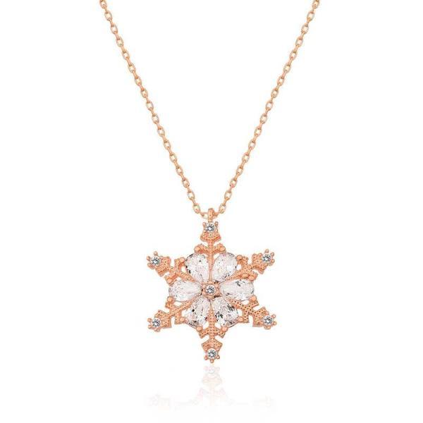 Supertrend ​gümüş Rose Kar Çiçeği Bayan Kolye - Image 1