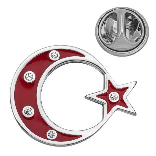 Supertrend Gümüş Ay Yıldız Rozet - Image 1