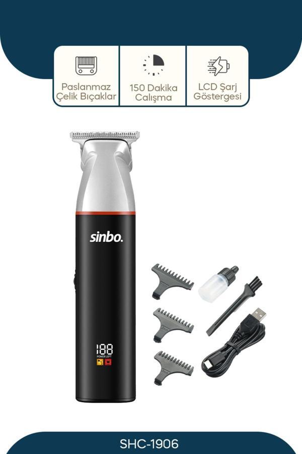 SİNBO SHC-1906 ŞARJ EDİLEBİLİR SAÇ KESME MAKİNASI - Image 1