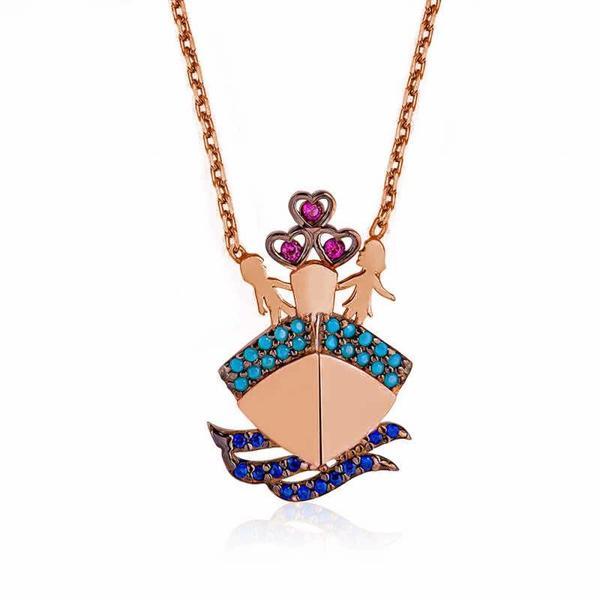 Supertrend Gümüş Rose Titanik Kadın Kolye - Image 1