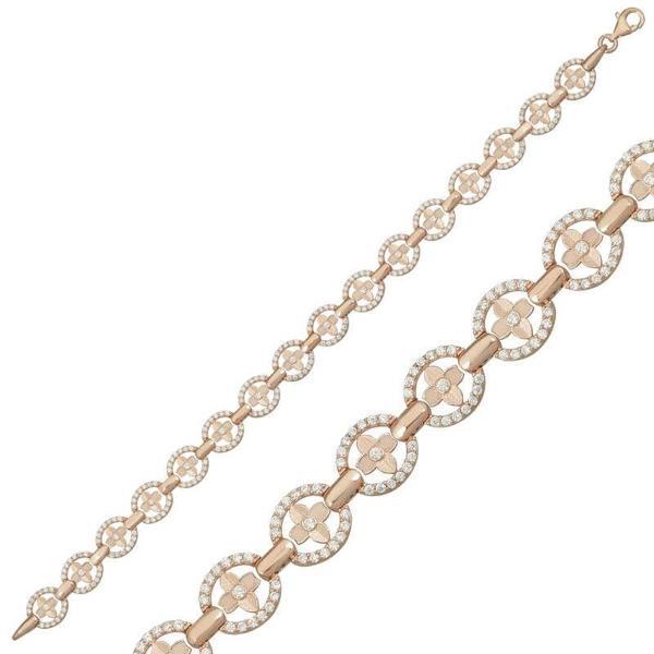 Supertrend Gümüş Rose Yuvarlak Su Yolu Bayan Bileklik - Image 1