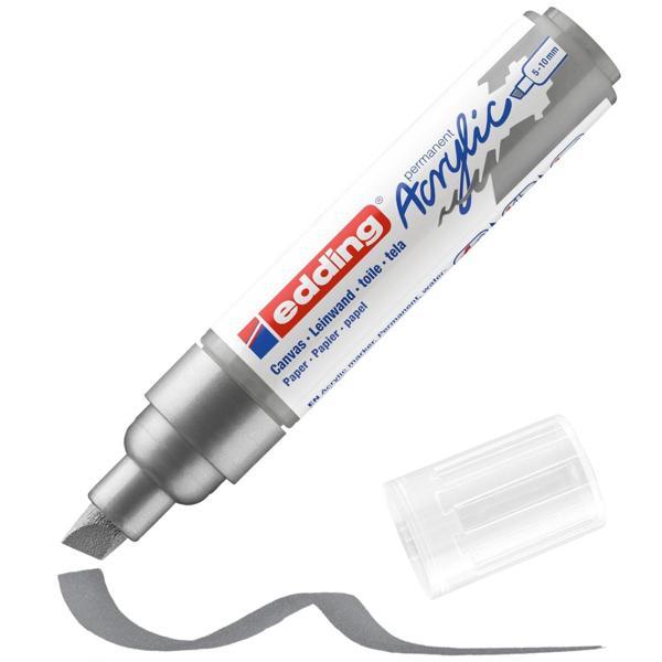 Supertrend 5000 Akrilik Boyama Markörü 5-10 mm Kesik Uç GÜMÜŞ - Image 1