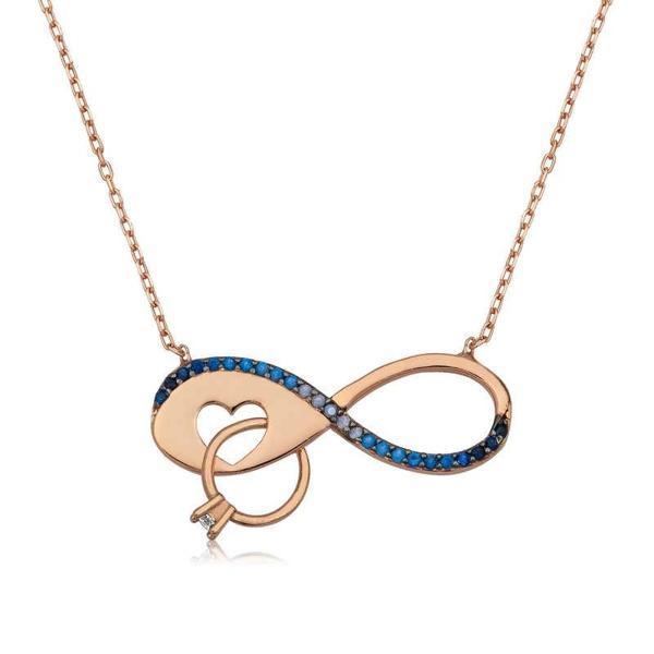 Supertrend Gümüş Sonsuzluk Tek Taş Kolye - Image 1