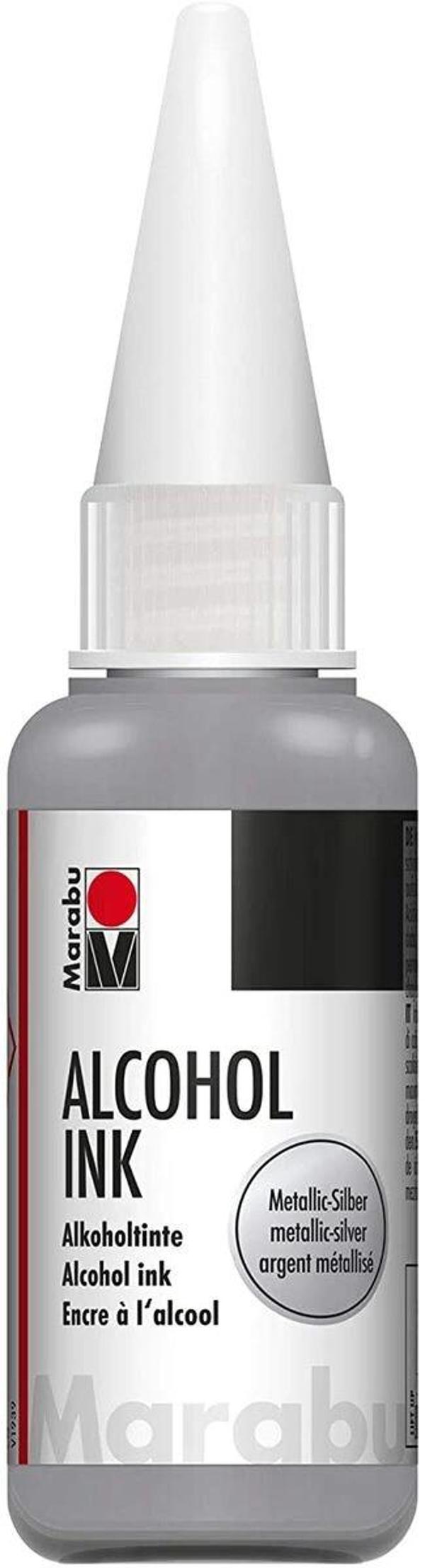 Supertrend Alcohol Ink Alkol Bazlı Mürekkep 20 ml. Metallic Silver - Image 1