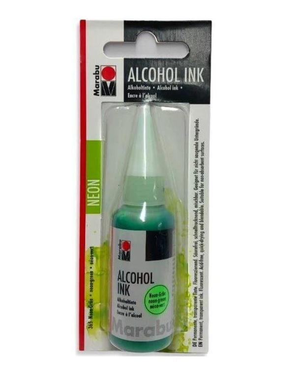 Supertrend Alcohol Ink Alkol Bazlı Mürekkep 20 ml. Neon Green - Image 1