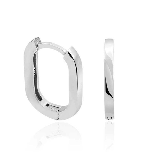 Supertrend Gümüş Taşsız J Bayan Küpe - Image 1