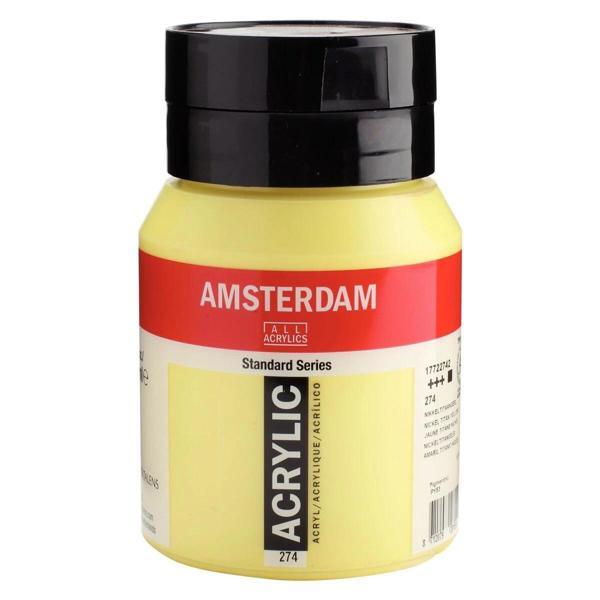 Supertrend Amsterdam Akrilik Boya 500 ml. 274 Nickel Titanium Yellow - Image 1