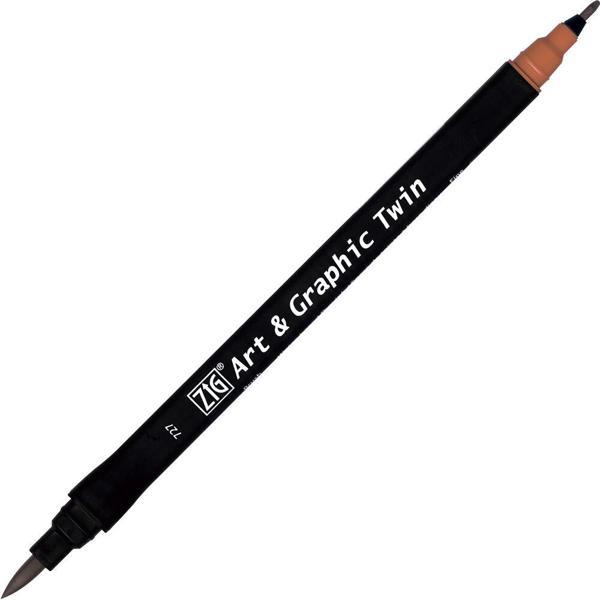 Supertrend Art & Graphic Twin Marker Çizim Kalemi 727 Mahogany - Image 1