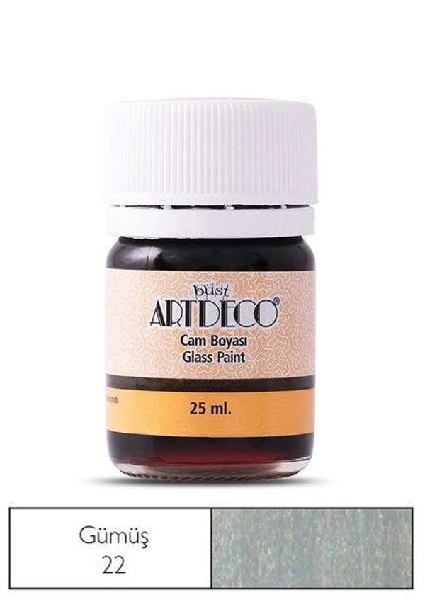 Supertrend Cam Vitray Boyası 25 ml. 22 METALİK GÜMÜŞ - Image 1