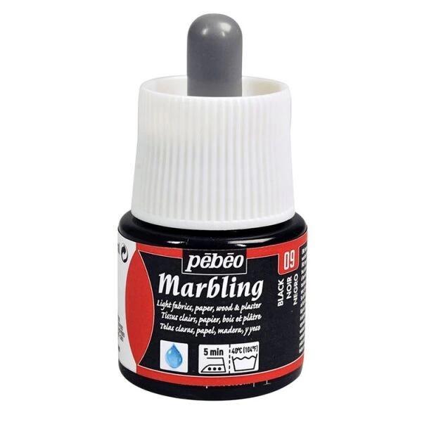 Supertrend Marbling Ebru Boyası 45 ml. 09 Black - Image 1