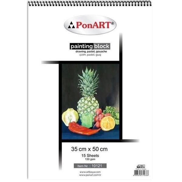 Supertrend Drawing & Painting Blok Resim Defteri 130 gr. 35x50 cm. 15 Yaprak PHM-10-121 - Image 1