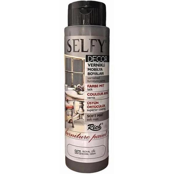 Supertrend Selfy Decor Vernikli Boya 500 cc 5870 ROYAL GRİ - Image 1