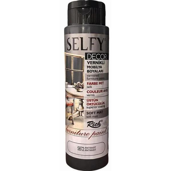 Supertrend Selfy Decor Vernikli Boya 500 cc 5872 ANTRASİT - Image 1