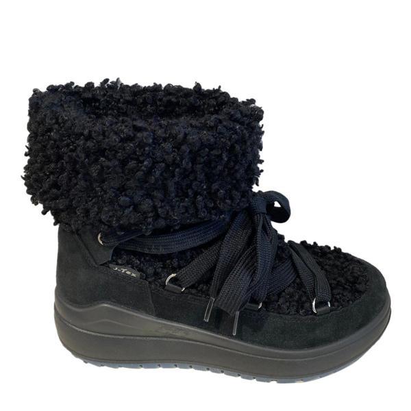 Kadın Bot 6382 5J Jacalu synth.wool / leather Pu sole Black - Image 1