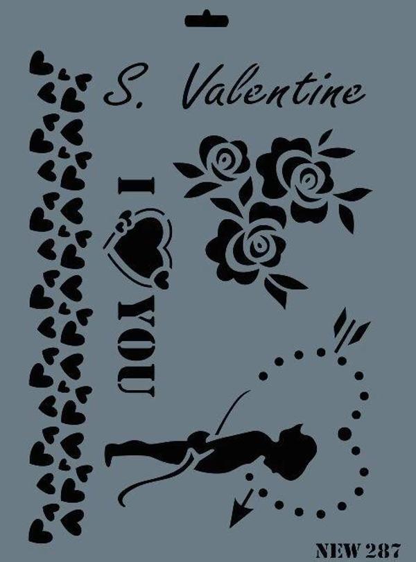 Supertrend Stencil Boyama Şablonu 25x35 cm. NEW-287 - Image 1