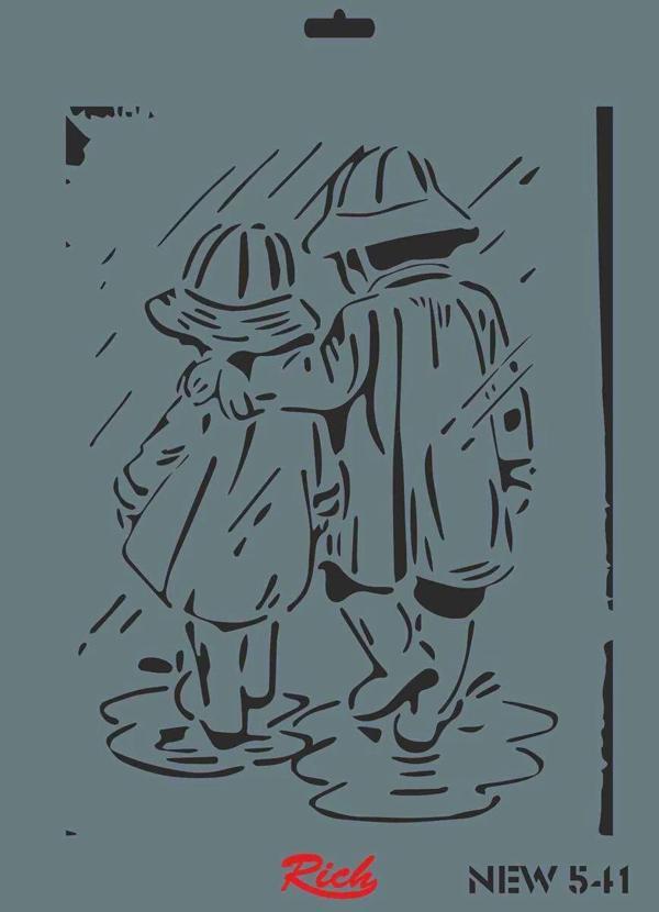 Supertrend Stencil Boyama Şablonu 25x35 cm. NEW-541 - Image 1